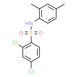 ChemSpider 2D Image | 2,4-Dichloro-N-(2,4-dimethylphenyl)benzenesulfonamide | C14H13Cl2NO2S
