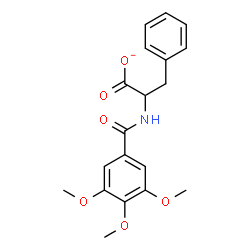 ChemSpider 2D Image | 3-Phenyl-2-[(3,4,5-trimethoxybenzoyl)amino]propanoate | C19H20NO6