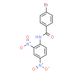 ChemSpider 2D Image | 4-Bromo-N-(2,4-dinitrophenyl)benzamide | C13H8BrN3O5