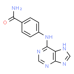 ChemSpider 2D Image | 4-(7H-Purin-6-ylamino)benzamide | C12H10N6O