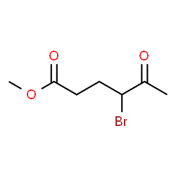 ChemSpider 2D Image | Methyl 4-bromo-5-oxohexanoate | C7H11BrO3
