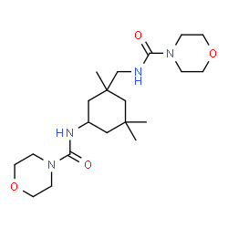 ChemSpider 2D Image | N-({1,3,3-Trimethyl-5-[(4-morpholinylcarbonyl)amino]cyclohexyl}methyl)-4-morpholinecarboxamide | C20H36N4O4