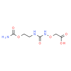 ChemSpider 2D Image | 1-Amino-1,6-dioxo-2,8-dioxa-5,7-diazadecan-10-oic acid | C6H11N3O6