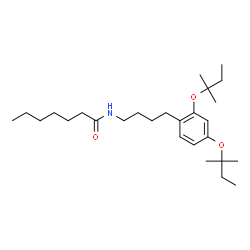 ChemSpider 2D Image | N-(4-{2,4-Bis[(2-methyl-2-butanyl)oxy]phenyl}butyl)heptanamide | C27H47NO3
