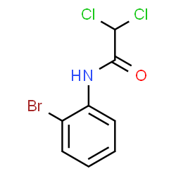 ChemSpider 2D Image | N-(2-Bromophenyl)-2,2-dichloroacetamide | C8H6BrCl2NO