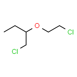 ChemSpider 2D Image | 1-Chloro-2-(2-chloroethoxy)butane | C6H12Cl2O