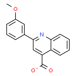 ChemSpider 2D Image | 2-(3-Methoxyphenyl)-4-quinolinecarboxylate | C17H12NO3