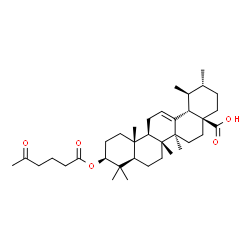 ChemSpider 2D Image | (3beta)-3-[(5-Oxohexanoyl)oxy]urs-12-en-28-oic acid | C36H56O5