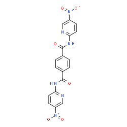 ChemSpider 2D Image | N,N'-Bis(5-nitro-2-pyridinyl)terephthalamide | C18H12N6O6