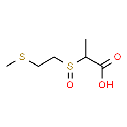 ChemSpider 2D Image | 2-{[2-(Methylsulfanyl)ethyl]sulfinyl}propanoic acid | C6H12O3S2