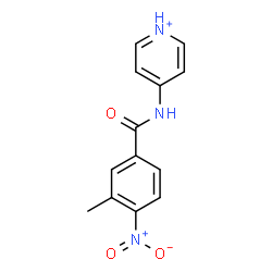 ChemSpider 2D Image | 4-[(3-Methyl-4-nitrobenzoyl)amino]pyridinium | C13H12N3O3