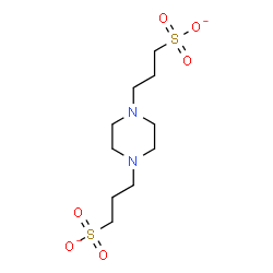 ChemSpider 2D Image | 3,3'-(1,4-Piperazinediyl)di(1-propanesulfonate) | C10H20N2O6S2