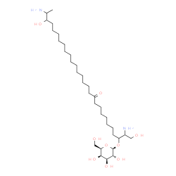 ChemSpider 2D Image | 2,27-Diamino-1,26-dihydroxy-11-oxo-3-octacosanyl beta-D-galactopyranoside | C34H68N2O9