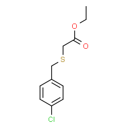 ChemSpider 2D Image | Ethyl [(4-chlorobenzyl)sulfanyl]acetate | C11H13ClO2S
