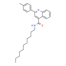 ChemSpider 2D Image | 2-(4-Methylphenyl)-N-undecyl-4-quinolinecarboxamide | C28H36N2O