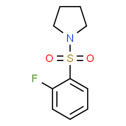 ChemSpider 2D Image | 1-[(2-Fluorophenyl)sulfonyl]pyrrolidine | C10H12FNO2S