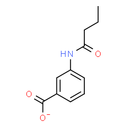 ChemSpider 2D Image | 3-(Butyrylamino)benzoate | C11H12NO3