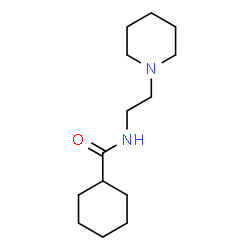 ChemSpider 2D Image | N-[2-(1-Piperidinyl)ethyl]cyclohexanecarboxamide | C14H26N2O