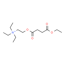 ChemSpider 2D Image | 2-[(4-Ethoxy-4-oxobutanoyl)oxy]-N,N,N-triethylethanaminium | C14H28NO4