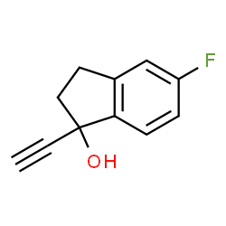 ChemSpider 2D Image | 1-Ethynyl-5-fluoro-1-indanol | C11H9FO