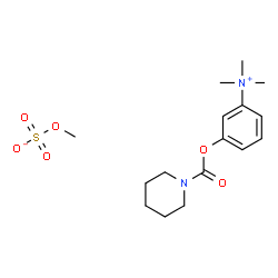 ChemSpider 2D Image | N,N,N-Trimethyl-3-[(1-piperidinylcarbonyl)oxy]anilinium methyl sulfate | C16H26N2O6S