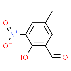 ChemSpider 2D Image | 2-Hydroxy-5-methyl-3-nitrobenzaldehyde | C8H7NO4