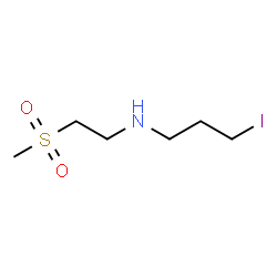 ChemSpider 2D Image | 3-Iodo-N-[2-(methylsulfonyl)ethyl]-1-propanamine | C6H14INO2S