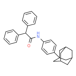 ChemSpider 2D Image | N-[4-(Adamantan-1-yl)phenyl]-2,2-diphenylacetamide | C30H31NO