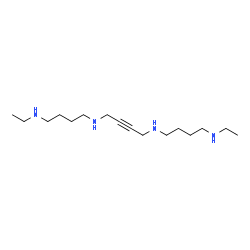 ChemSpider 2D Image | N,N'-Bis[4-(ethylamino)butyl]-2-butyne-1,4-diamine | C16H34N4