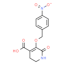 ChemSpider 2D Image | 5-[(4-Nitrobenzyl)oxy]-6-oxo-1,2,3,6-tetrahydro-4-pyridinecarboxylic acid | C13H12N2O6