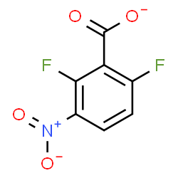 ChemSpider 2D Image | 2,6-Difluoro-3-nitrobenzoate | C7H2F2NO4