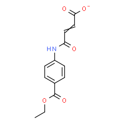 ChemSpider 2D Image | 4-{[4-(Ethoxycarbonyl)phenyl]amino}-4-oxo-2-butenoate | C13H12NO5