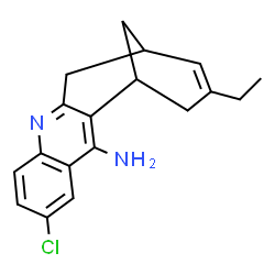 ChemSpider 2D Image | 2-chloro-9-ethyl-6,7,10,11-tetrahydro-7,11-methanocycloocta[b]quinolin-12-amine | C18H19ClN2