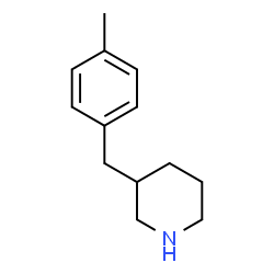 ChemSpider 2D Image | 3-(4-Methylbenzyl)piperidine | C13H19N