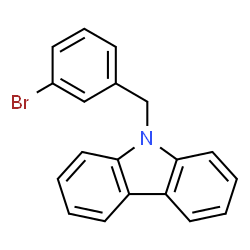 ChemSpider 2D Image | 9-(3-Bromobenzyl)-9H-carbazole | C19H14BrN
