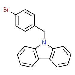 ChemSpider 2D Image | 9-(4-Bromobenzyl)-9H-carbazole | C19H14BrN
