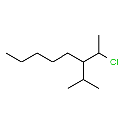 ChemSpider 2D Image | 2-Chloro-3-isopropyloctane | C11H23Cl