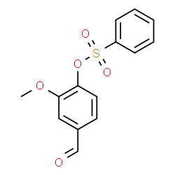 ChemSpider 2D Image | 4-Formyl-2-methoxyphenyl benzenesulfonate | C14H12O5S