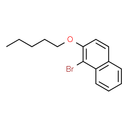 ChemSpider 2D Image | 1-Bromo-2-(pentyloxy)naphthalene | C15H17BrO