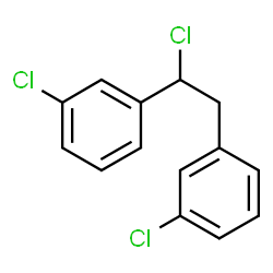ChemSpider 2D Image | 1,1'-(1-Chloro-1,2-ethanediyl)bis(3-chlorobenzene) | C14H11Cl3