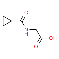 ChemSpider 2D Image | N-(Cyclopropylcarbonyl)glycine | C6H9NO3