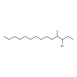 ChemSpider 2D Image | 3-Bromo-4-methyltetradecane | C15H31Br
