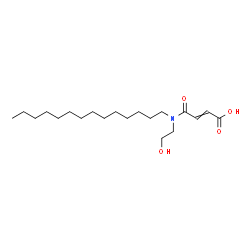 ChemSpider 2D Image | 4-[(2-Hydroxyethyl)(tetradecyl)amino]-4-oxo-2-butenoic acid | C20H37NO4