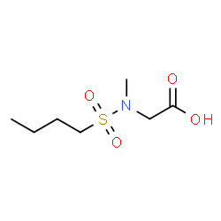 ChemSpider 2D Image | N-(Butylsulfonyl)-N-methylglycine | C7H15NO4S
