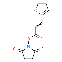 ChemSpider 2D Image | 1-{[3-(2-Furyl)acryloyl]oxy}-2,5-pyrrolidinedione | C11H9NO5