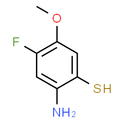 ChemSpider 2D Image | 2-Amino-4-fluoro-5-methoxybenzenethiol | C7H8FNOS