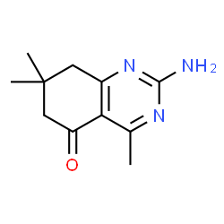 ChemSpider 2D Image | 2-amino-4,7,7-trimethyl-6,8-dihydroquinazolin-5-one | C11H15N3O