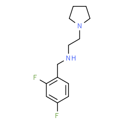 ChemSpider 2D Image | N-(2,4-Difluorobenzyl)-2-(1-pyrrolidinyl)ethanamine | C13H18F2N2