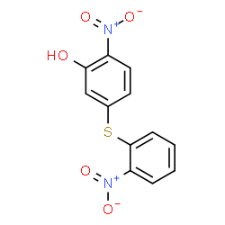 ChemSpider 2D Image | 2-Nitro-5-[(2-nitrophenyl)sulfanyl]phenol | C12H8N2O5S