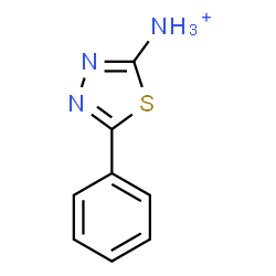 ChemSpider 2D Image | 5-Phenyl-1,3,4-thiadiazol-2-aminium | C8H8N3S